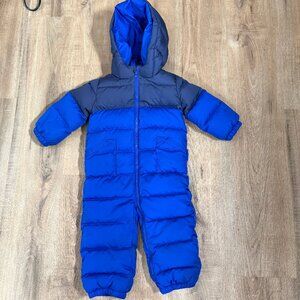 Ralph Lauren Blue Down Puffer  Snowsuit 18 Months Baby Boy